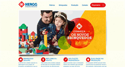 Desktop Screenshot of herggbrinquedos.com.br