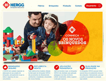 Tablet Screenshot of herggbrinquedos.com.br